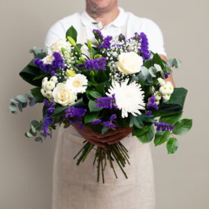 Hand-tied Purples and Whites